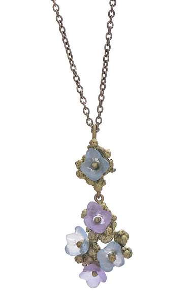 Michael Michaud Hydrangea Teller Blue Pendant