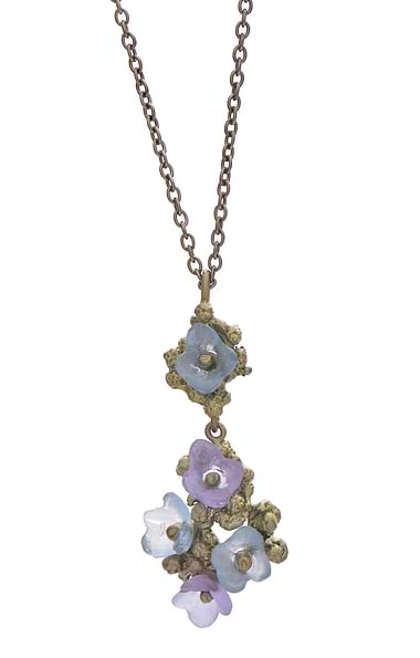 Michael Michaud Hydrangea Teller Blue Pendant