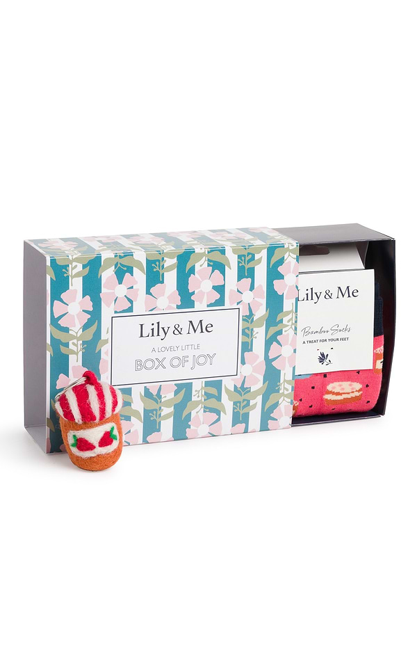 Lily & Me Sock & Keyring Gift Box