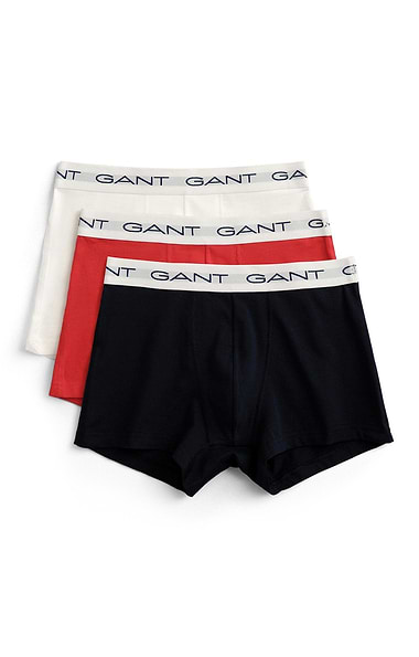 Men's Gant Three-Pack Stretch Cotton Trunks