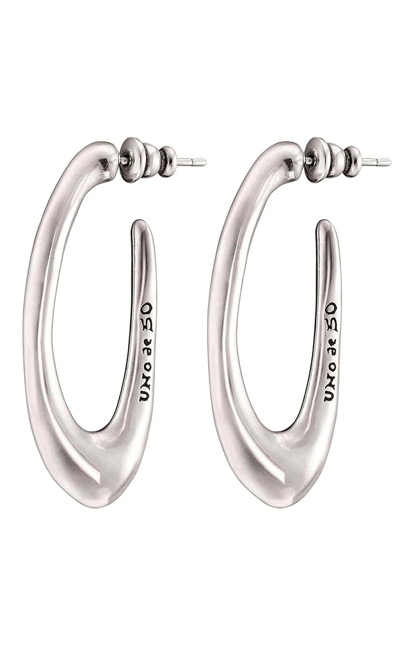 Uno de 50 Oval Loop Earrings