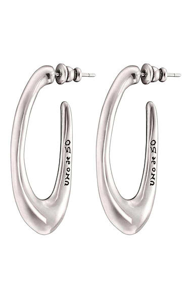 Uno de 50 Oval Loop Earrings