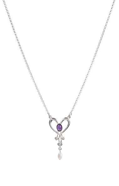Shetland Jewellery Glasgow Girls Pearl Heart Pendant