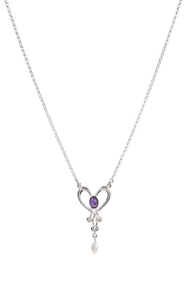 Shetland Jewellery Glasgow Girls Pearl Heart Pendant