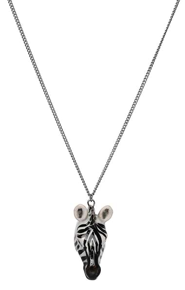 Zebra Head Necklace