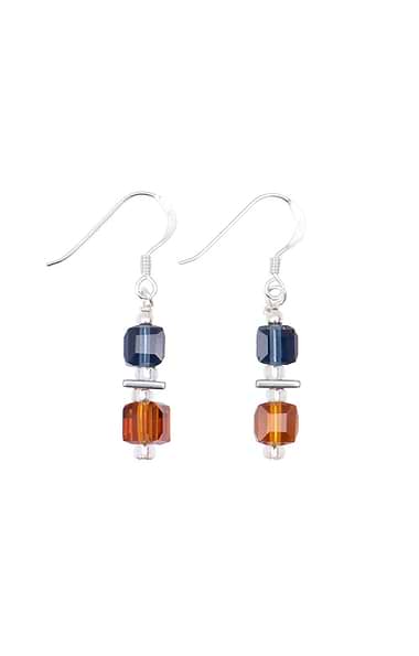 Arran Bay Hematite & Glass Bead Drop Earrings