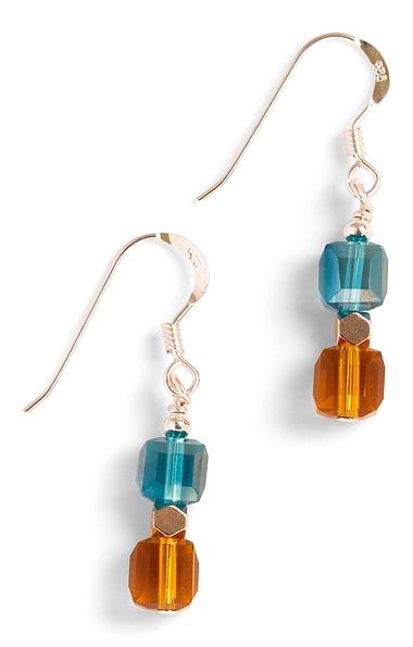 Arran Bay Hematite & Glass Bead Drop Earrings