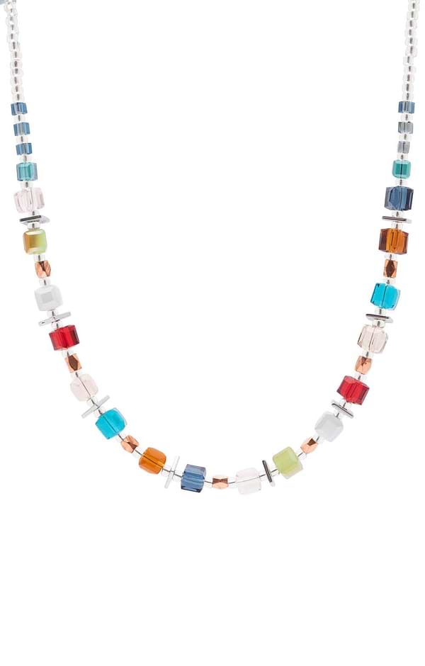 Arran Bay Hematite & Mixed Glass Necklace