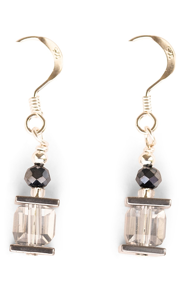 Arran Bay Glass and Hematite Earrings