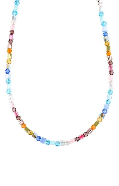 Arran Bay Faceted Multicolour Glass Bead Necklace