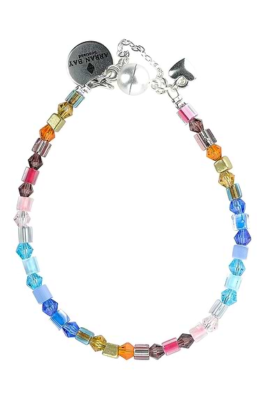 Arran Bay Faceted Multicolour Glass Bead Bracelet