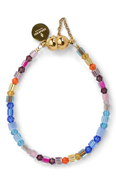 Arran Bay Faceted Multicolour Glass Bead Bracelet