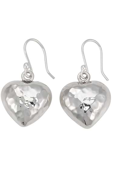 Silver Heart Earrings