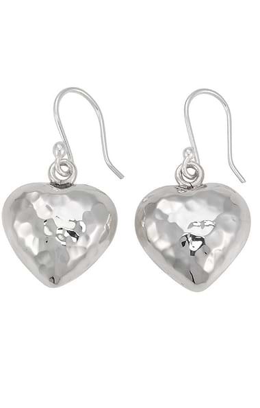 Silver Heart Earrings
