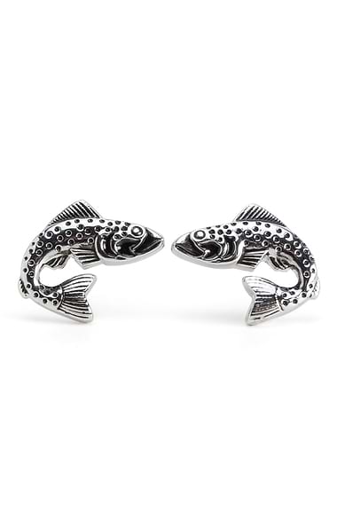 Men's Leaping Trout Cufflinks
