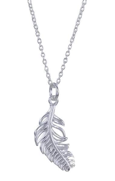 Sterling Silver Feather Necklace