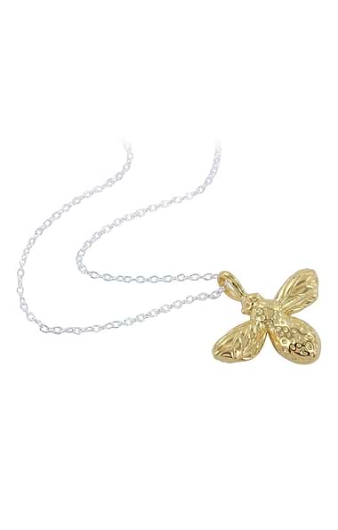 Reeves & Reeves Gold Vermeil Bumblebee Necklace