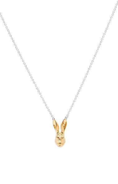 Reeves & Reeves Gold Vermeil Hare Necklace