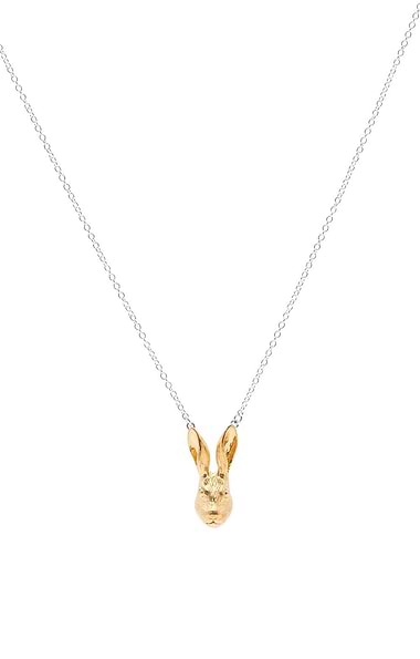 Reeves & Reeves Gold Vermeil Hare Necklace