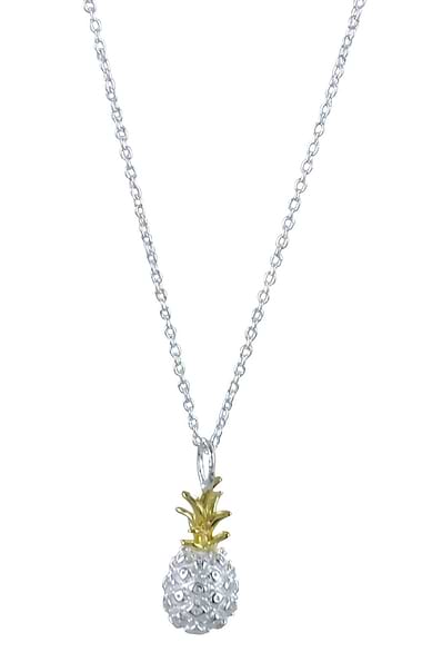 Reeves & Reeves Sterling Silver Pineapple Necklace