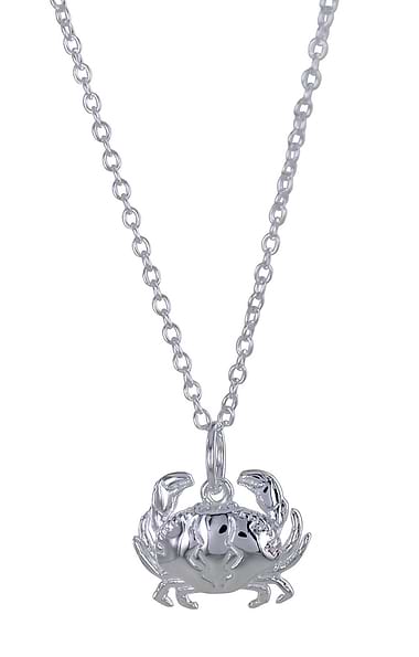 Reeves & Reeves Sterling Silver Crab Necklace