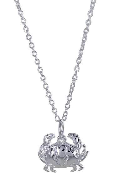 Reeves & Reeves Sterling Silver Crab Necklace