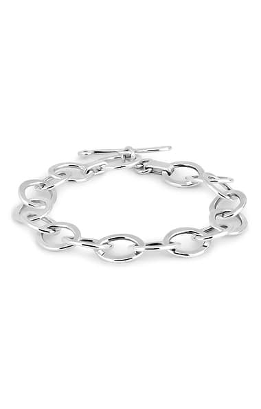 Silver Oval Link Bracelet
