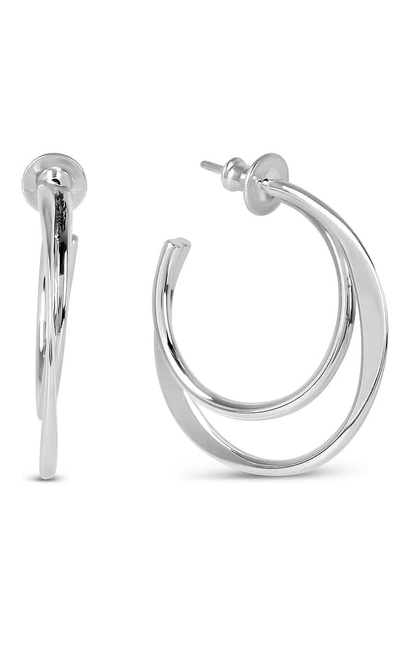 Hoop Moon Earrings