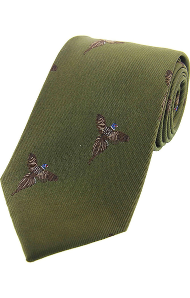 Men's Woven Flying Pheasant Tie
