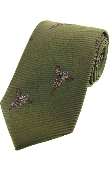 Men's Woven Flying Pheasant Tie