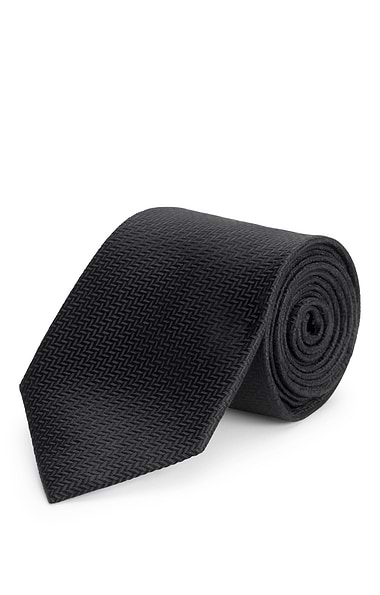 Men's Herringbone Woven Silk Tie