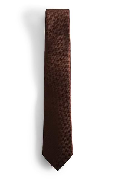 Men's Herringbone Woven Silk Tie