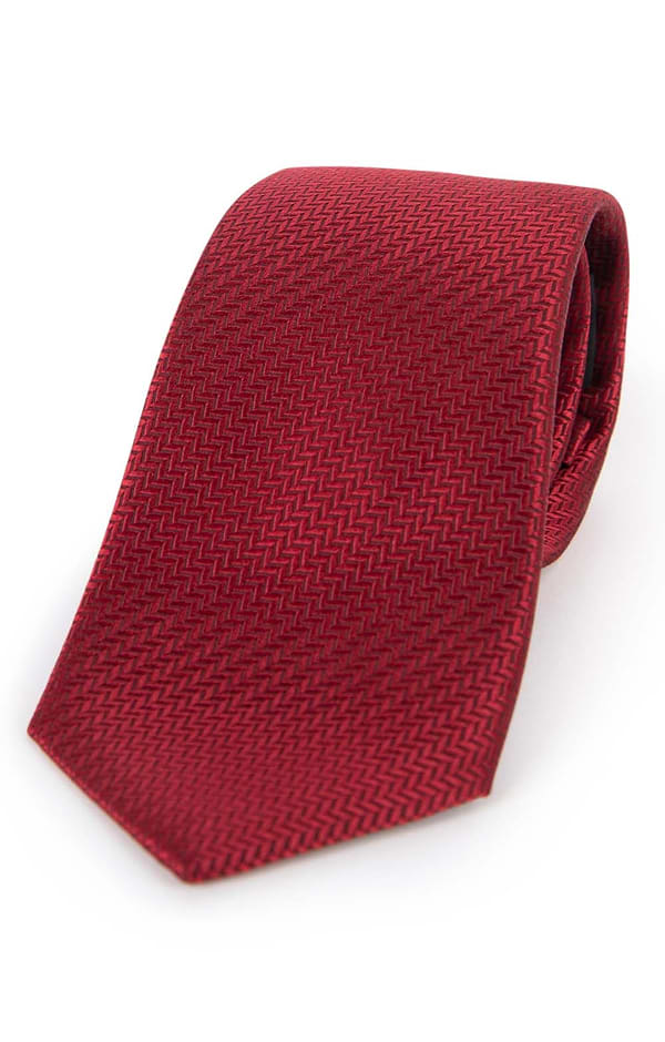 Men's Herringbone Woven Silk Tie