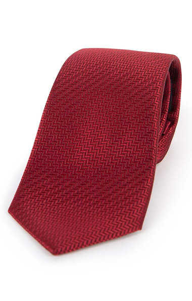 Men's Herringbone Woven Silk Tie
