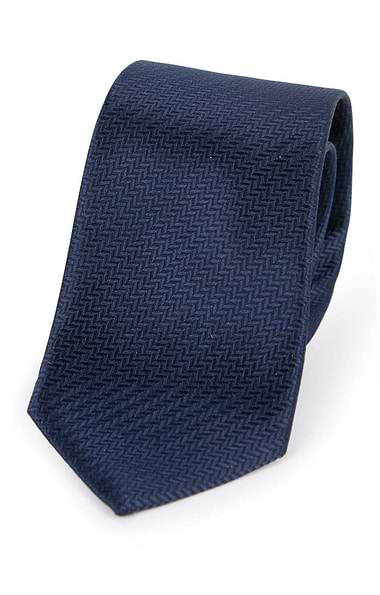 Men's Herringbone Woven Silk Tie
