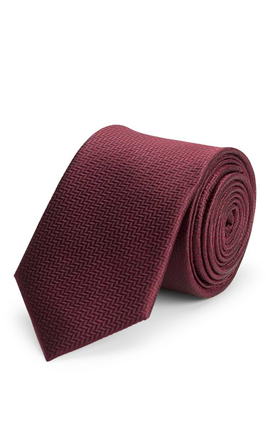 Men's Herringbone Woven Silk Tie