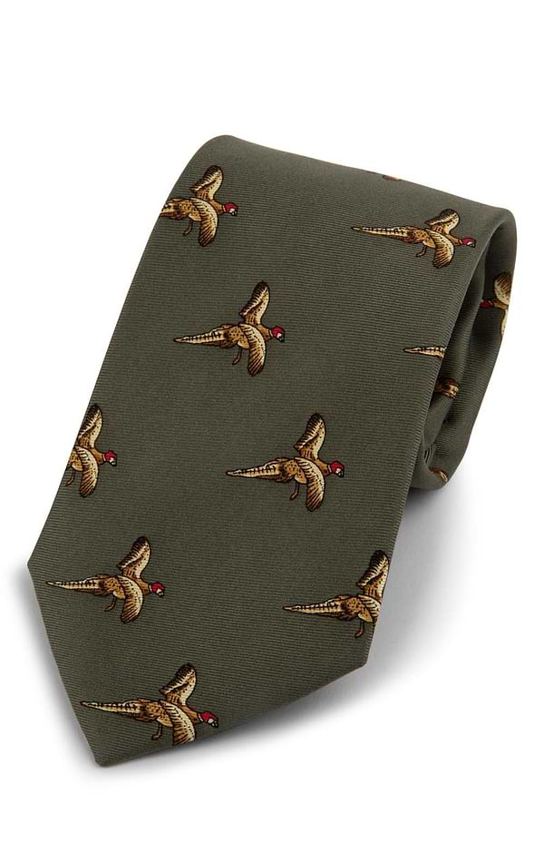 Men's Flying Pheasants Silk Tie
