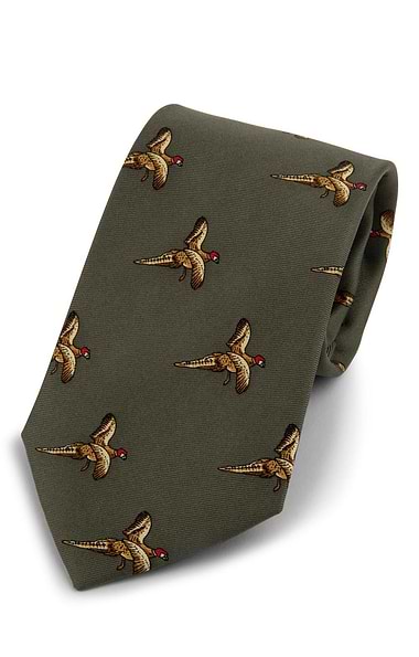 Men's Flying Pheasants Silk Tie