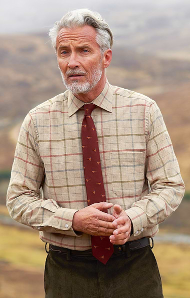 Men's Silk Blend Pheasant Tie