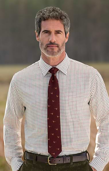 Men's Silk Blend Pheasant Tie