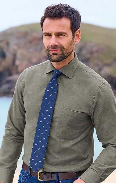 Partridge Wool Blend Tie