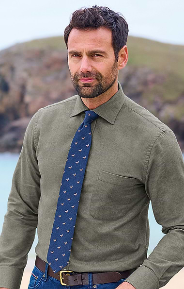 Partridge Wool Blend Tie