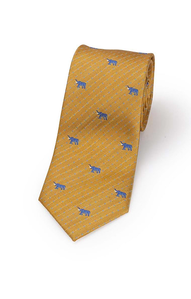 Men's Woven Silk Elephant Tie