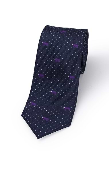 Men's Woven Silk Elephant Tie