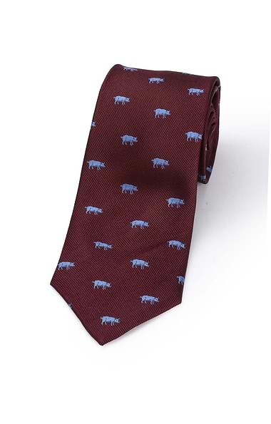 Men's Woven Silk Warthog Tie