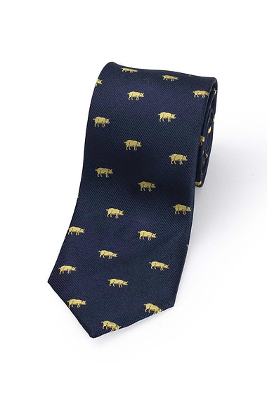Men's Woven Silk Warthog Tie