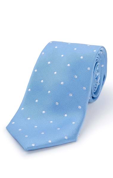 Men's Polka Dot Woven Silk Tie