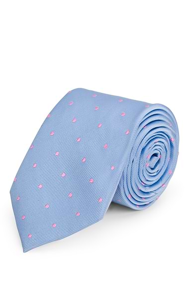 Men's Polka Dot Woven Silk Tie