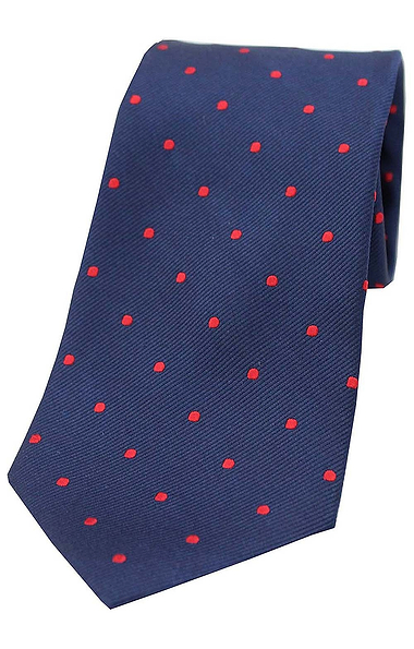 Men's Polka Dot Woven Silk Tie