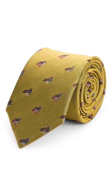 Men's Silk Woven Partridge Tie